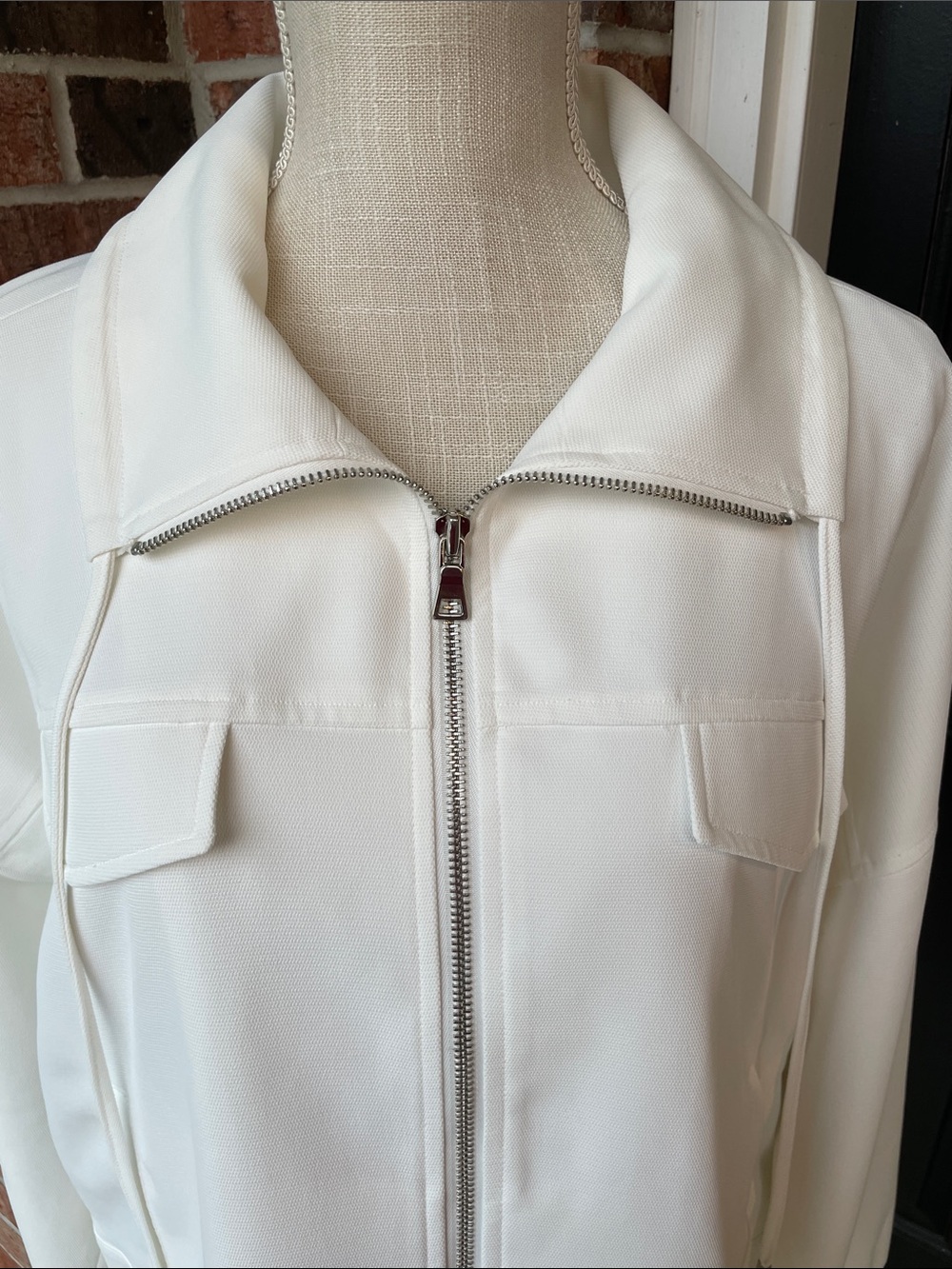 Nine West White Lined Blazer Lightweight Jacket Sz XXL - Picture 3 of 15